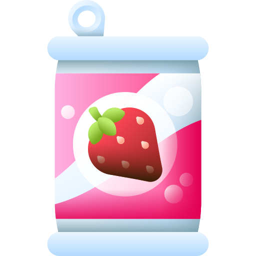ソーダ缶 3D Color icon