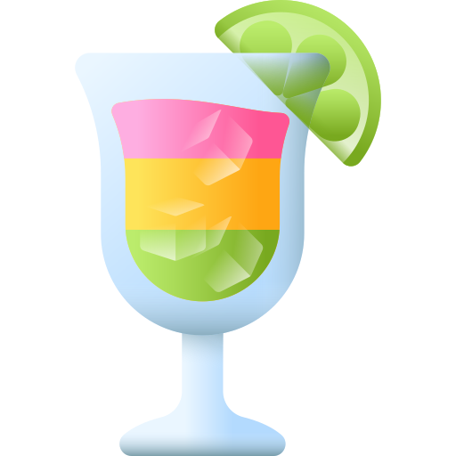 Drinks 3D Color icon