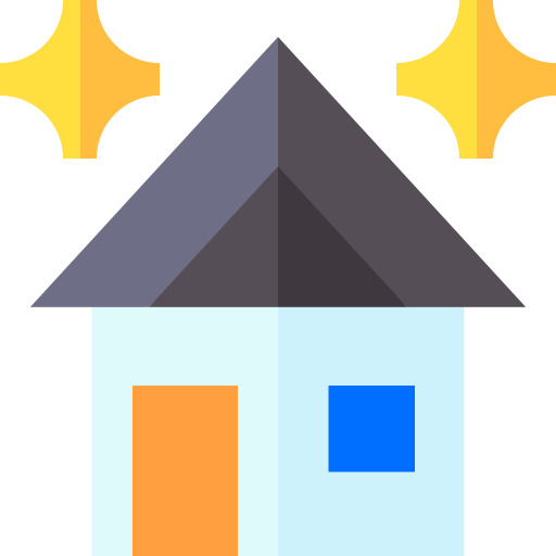 깨끗한 집 Basic Straight Flat icon