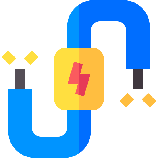 Electricity Basic Straight Flat icon