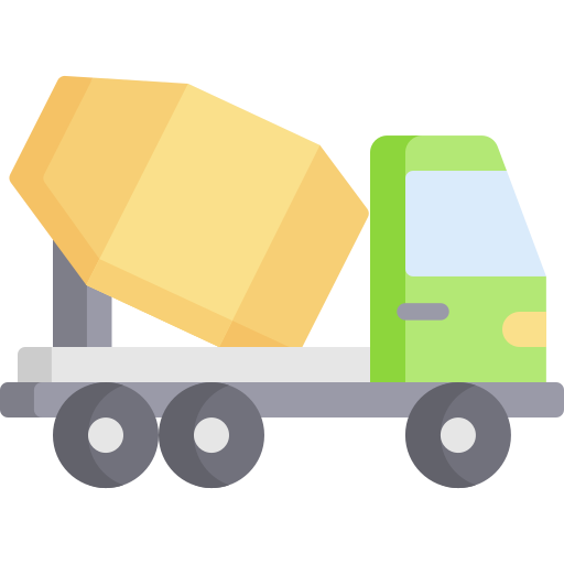 mixer vrachtwagen Special Flat icoon