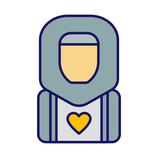 Hijab Generic Outline Color icon
