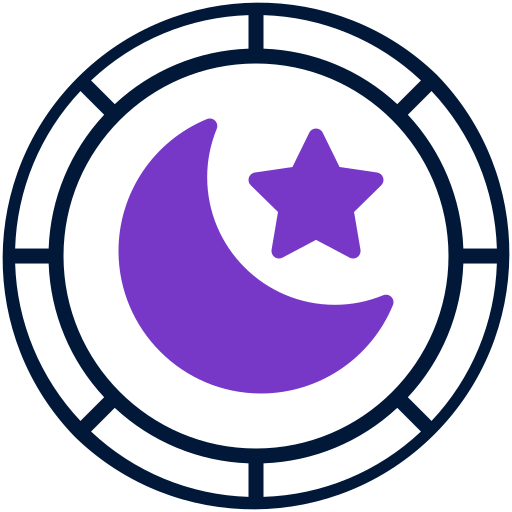 luna y estrellas Generic Mixed icono