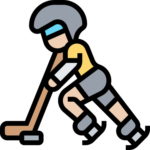 hokej na lodzie Meticulous Lineal Color ikona