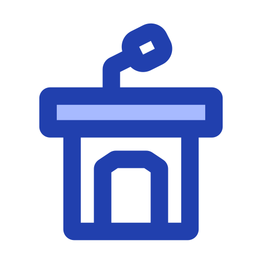 설교단 Generic Blue icon