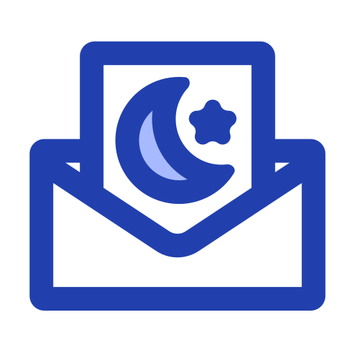 인사말 카드 Generic Blue icon