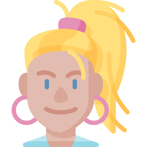 Ponytail Special Flat icon