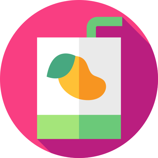 mango saft Flat Circular Flat icon