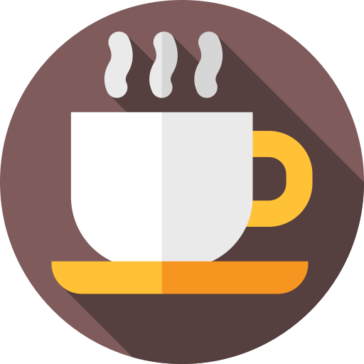 heißer kaffee Flat Circular Flat icon