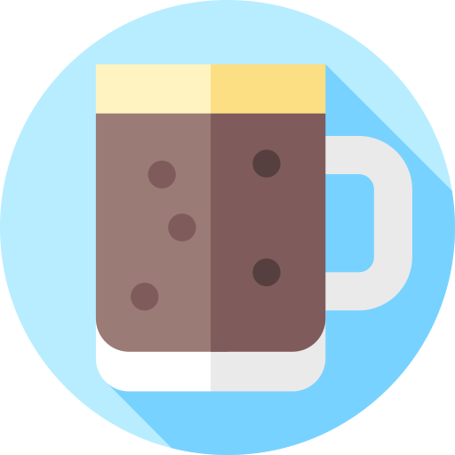heiße schokolade Flat Circular Flat icon