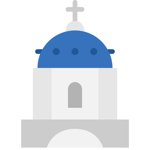Blue domed church Generic Flat icon