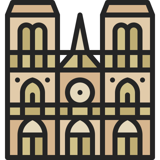 notre dame Generic Flat icoon
