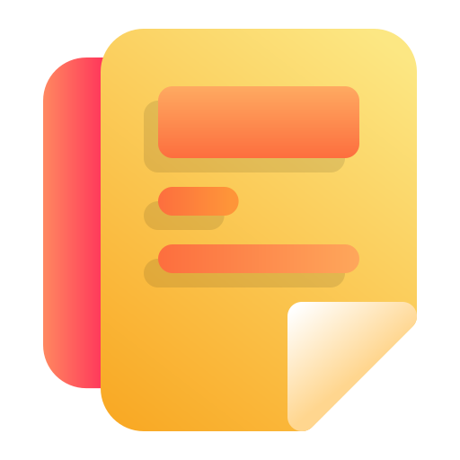 expediente Generic Flat Gradient icono