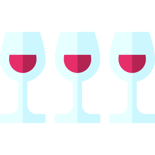 와인 잔 Basic Straight Flat icon