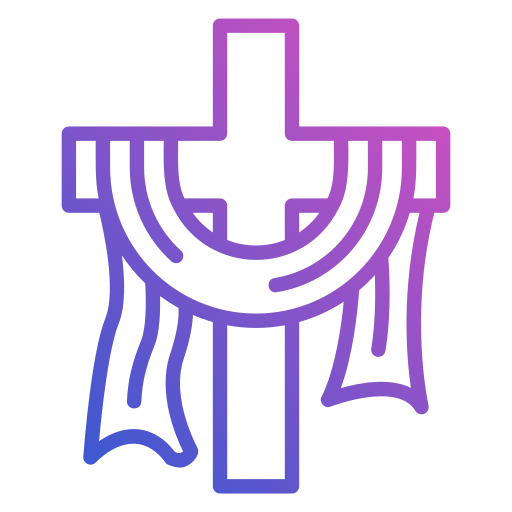 christelijk kruis Generic Gradient icoon