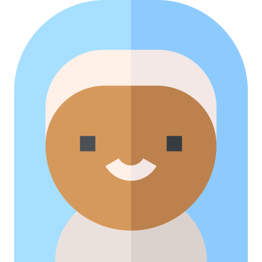 Nun Basic Straight Flat icon
