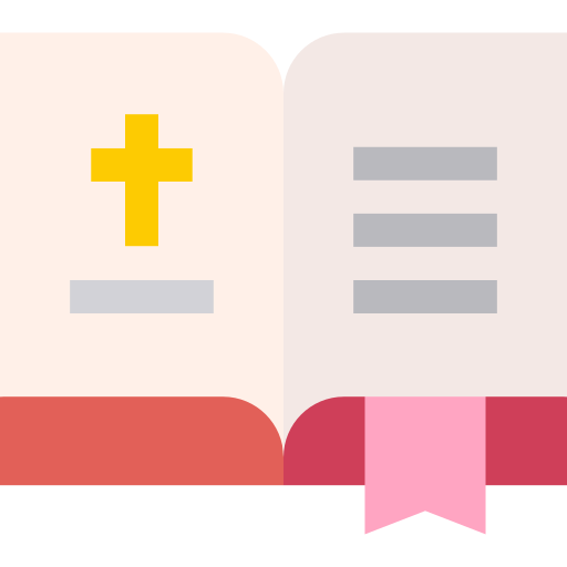 bíblia Basic Straight Flat Ícone