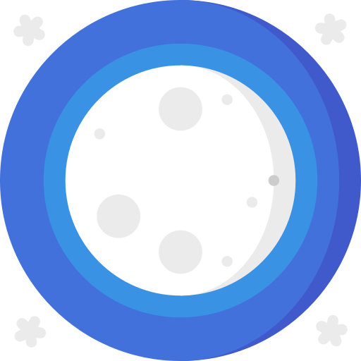 luna piena Special Flat icona
