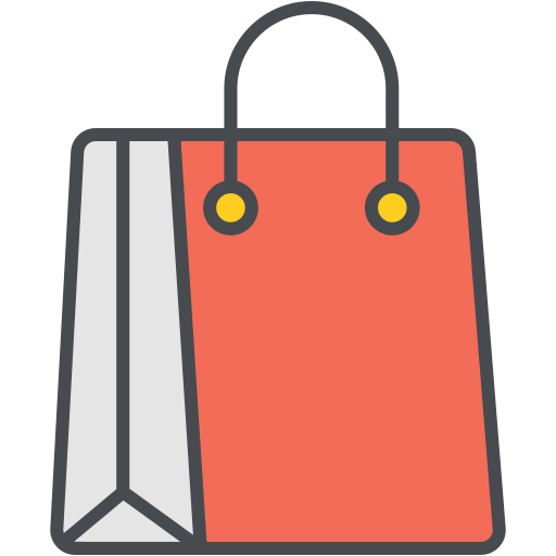 Shopping bag Generic Outline Color icon