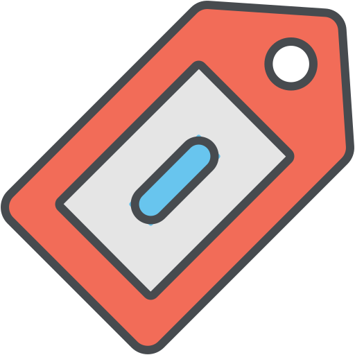 etiqueta de venta Generic Outline Color icono