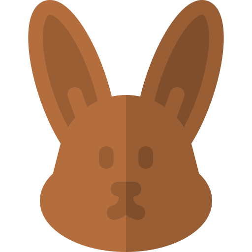 conejo Basic Rounded Flat icono
