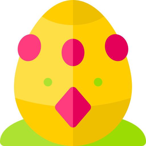 Golden egg Basic Rounded Flat icon