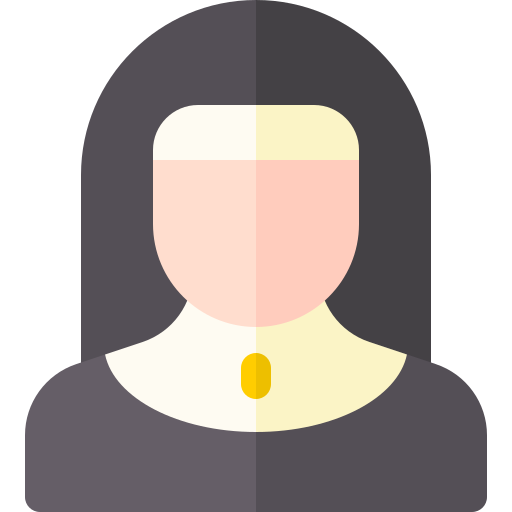 монахиня Basic Rounded Flat иконка