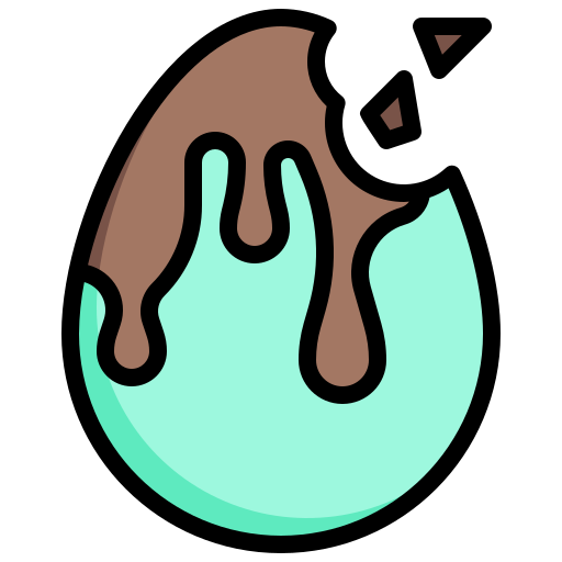 Шоколадное яйцо Generic Outline Color иконка