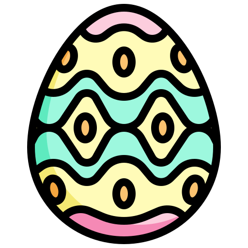 Easter egg Generic Outline Color icon