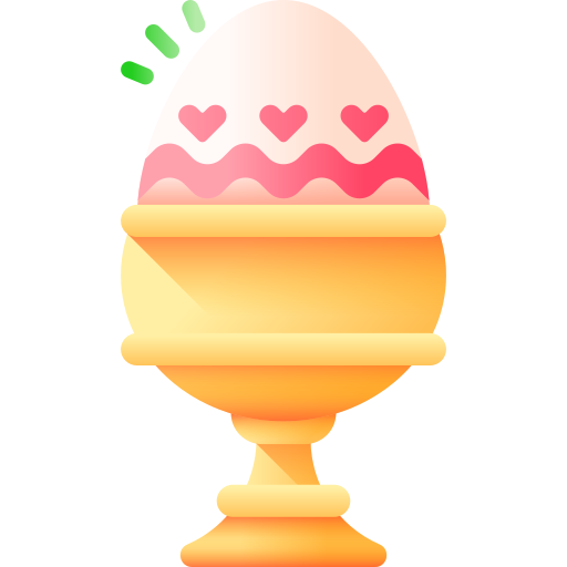 uovo di pasqua 3D Color icona