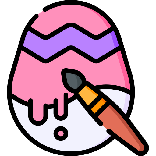 Painting egg Special Lineal color icon