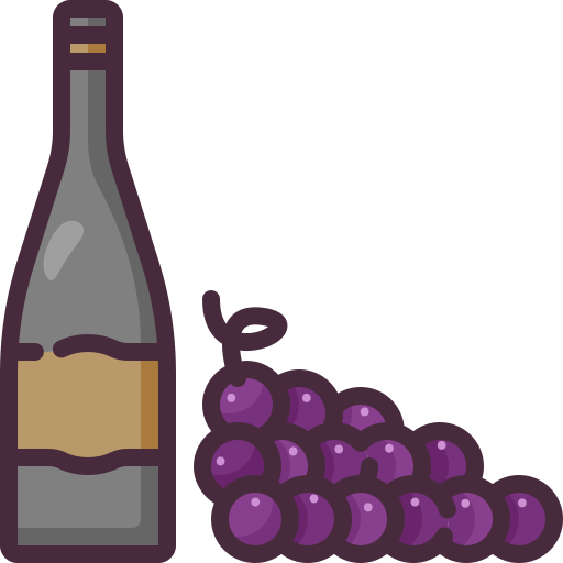 Wine Generic Outline Color icon