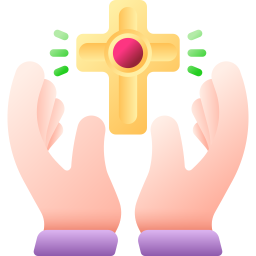 modlić się 3D Color ikona