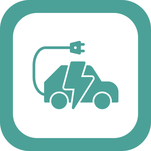 Electric car Generic Square icon