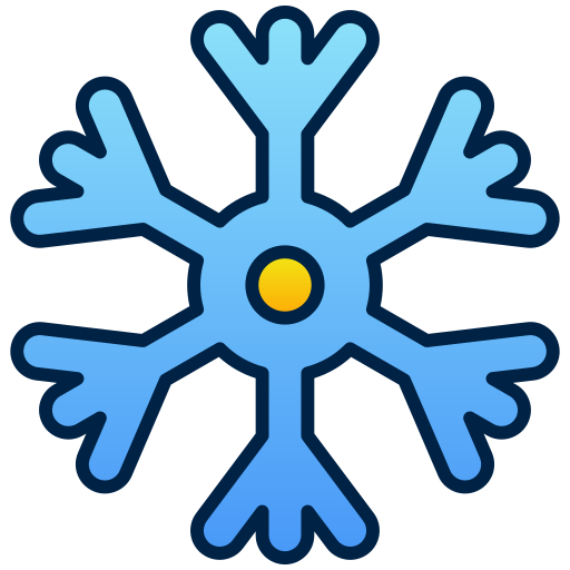 copo de nieve Generic Lineal Color Gradient icono