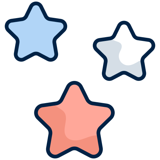 stelle Generic Outline Color icona