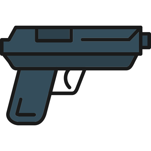 pistola Generic Outline Color icono