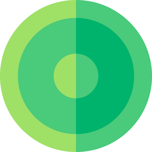 frisbee Basic Rounded Flat ikona