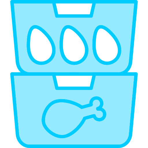 Food container Generic Blue icon
