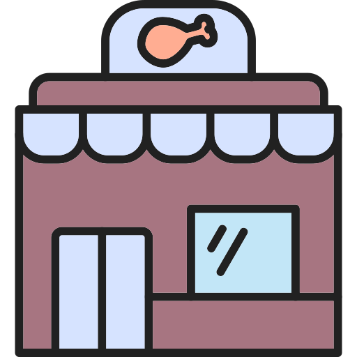 レストラン Generic Outline Color icon