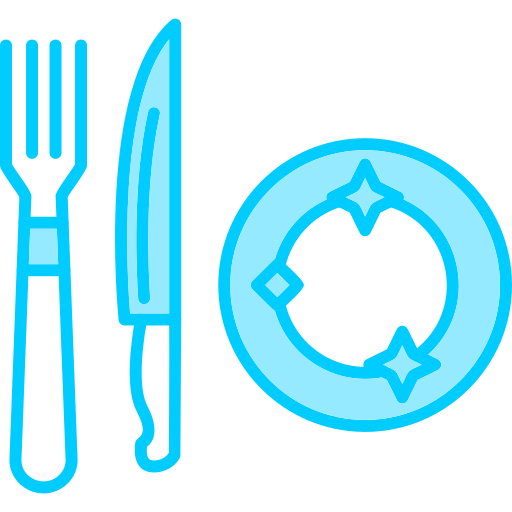 식사 Generic Blue icon