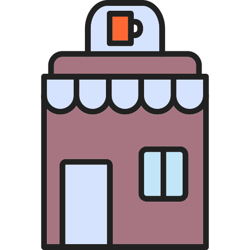 カフェ Generic Outline Color icon