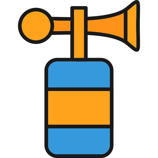 Air horn Generic Outline Color icon
