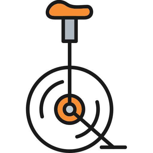 Unicycle Generic Outline Color icon