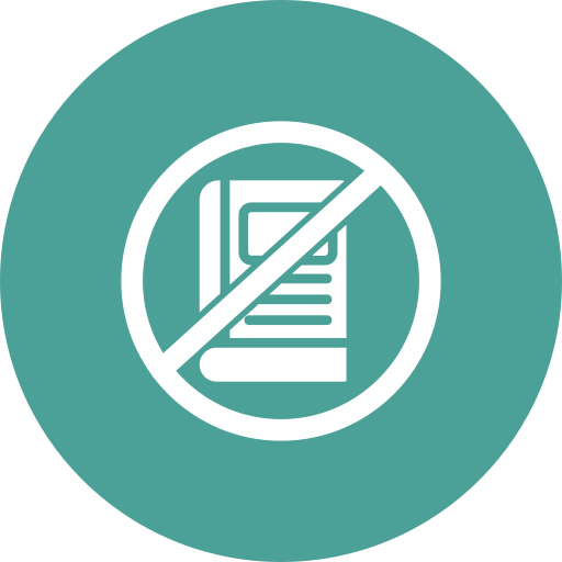 No education Generic Circular icon