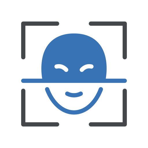 얼굴 스캔 Generic Blue icon