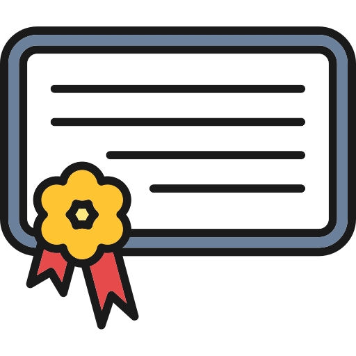 Digital certificate Generic Outline Color icon