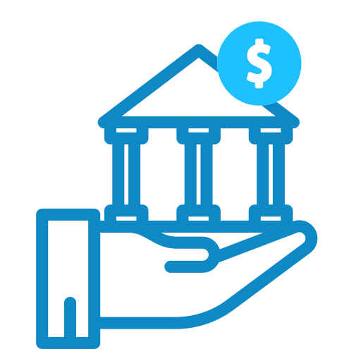 Bank statement Generic Blue icon