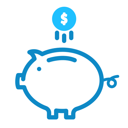 Piggybank Generic Blue icon
