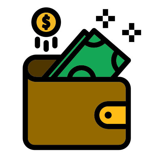 geldbörsen Generic Outline Color icon